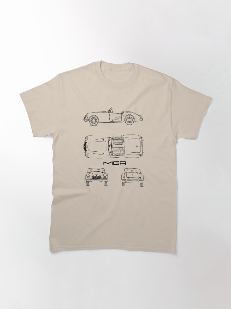 Discover MGA Sports Car Blueprint | Classic T-Shirt