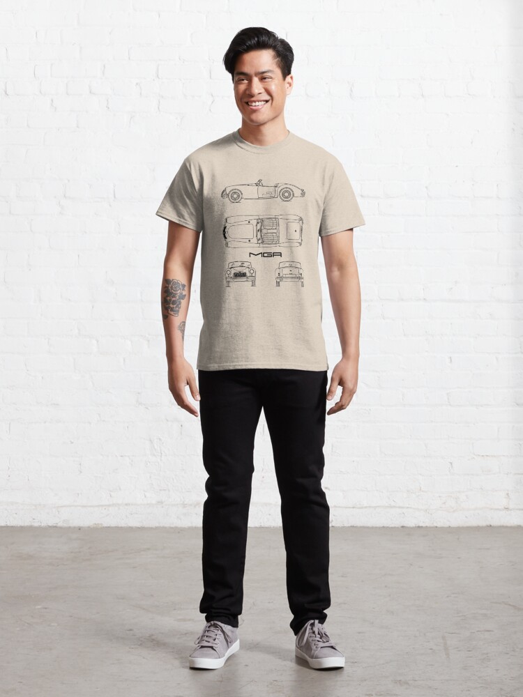 Disover MGA Sports Car Blueprint | Classic T-Shirt