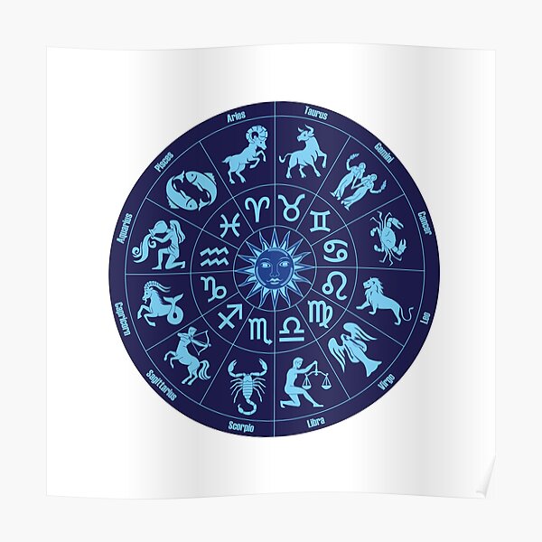 "Zodiac Chart" Poster for Sale by DigiArtzClothes Redbubble