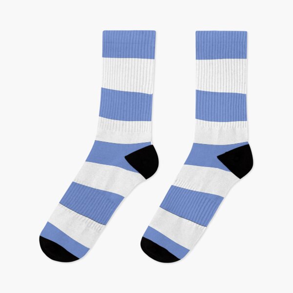 Item preview, Medium DANUBE BLUE and WHITE Horizontal STRIPES designed and sold by RachelMacht.