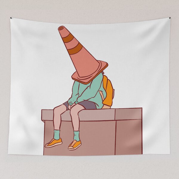 Item preview, Girl with a pawn on her head. Funny but also sad illustration designed and sold by Vnouk.