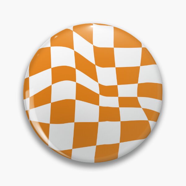 Item preview, Orange Retro Wavy Checkered Pattern designed and sold by venella.