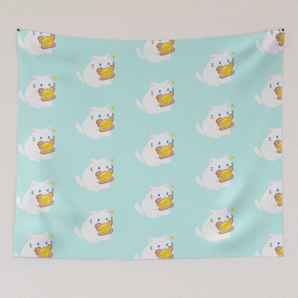 Item preview, Toastcat - Blue Eyed White designed and sold by Cardstock Crow.