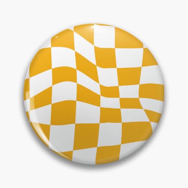 Item preview, Wavy Checkered Yellow Checkerboard Pattern designed and sold by venella.