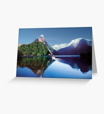 Mirror Of Milford Sound Greeting Card