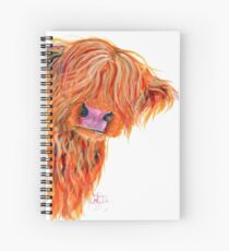 Cuaderno de espiral VACA DE ALREDEDOR 'PEEKABOO' POR SHIRLEY MACARTHUR