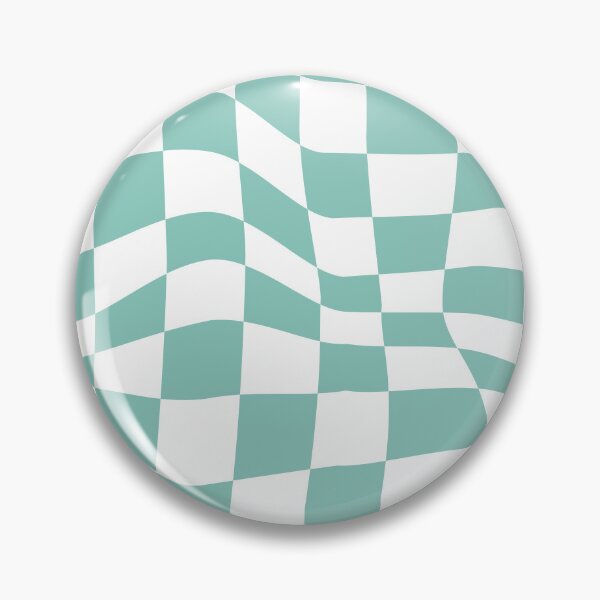Item preview, Blue Retro Wavy Checkered Pattern designed and sold by venella.