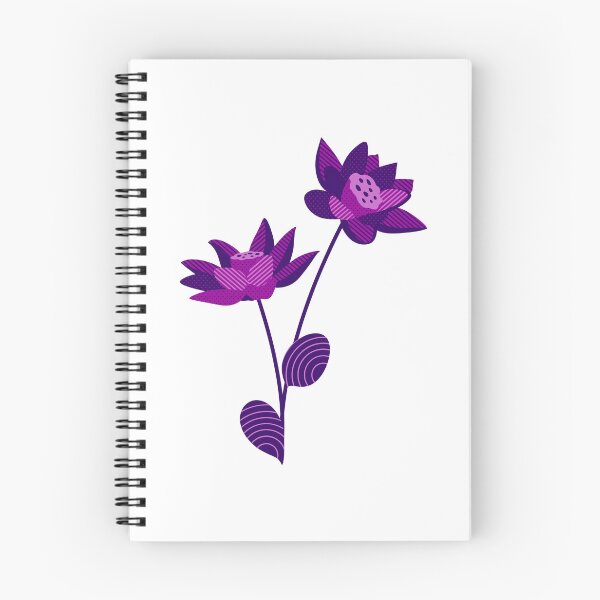 Item preview, Retro 70s Floral Design Decor Purple Prose designed and sold by David Thibodeaux.