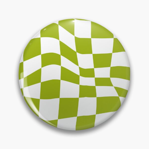 Item preview, Green Retro Wavy Checkered Pattern designed and sold by venella.