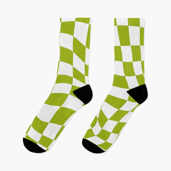 Item preview, Green Retro Wavy Checkered Pattern designed and sold by venella.