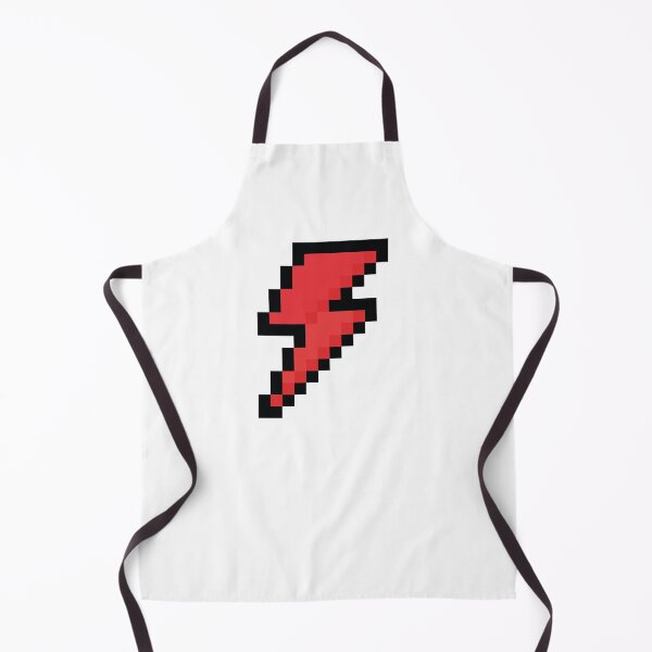 Item preview, Pixelated Lightning Bolt (Red/Black) designed and sold by Fox Newton.