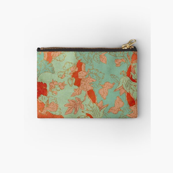 Item preview, Teal and Red Abstract Floral designed and sold by DurinEberhart.