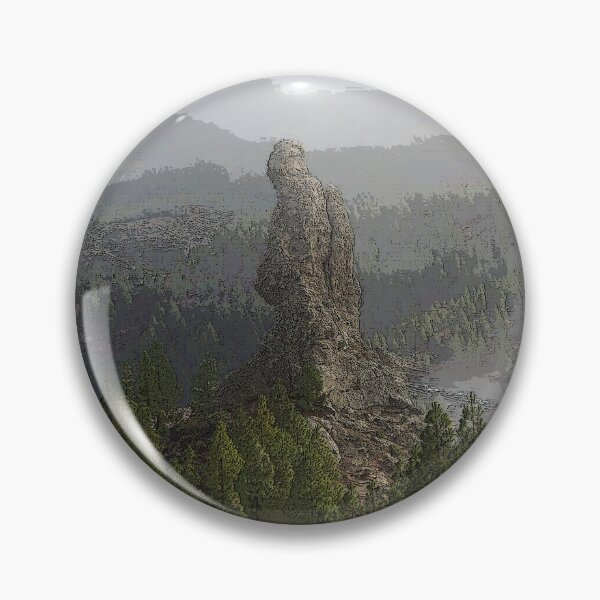 Item preview, Roque Nublo Landscape Design Painting  designed and sold by randomtdesigns.