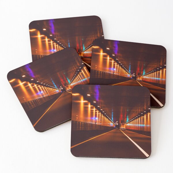 Item preview, Night Time Road Trip Through Tunnel Multicolored Abstract designed and sold by Bill Slader.