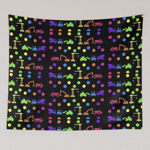Item preview, Rainbow trucks pattern  designed and sold by KCAbdelnour.