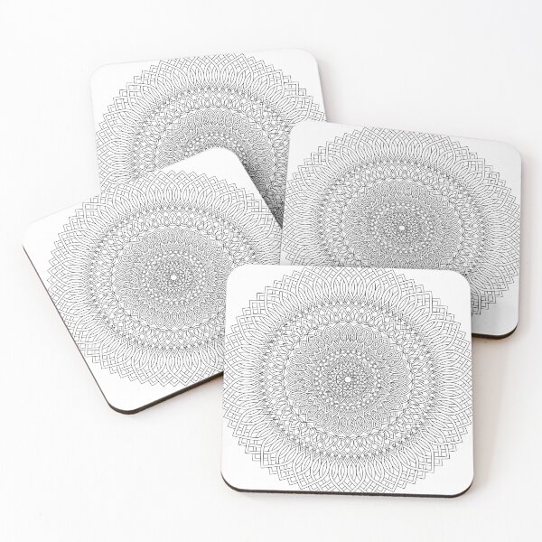 Item preview, Mandala Inspired Design in Black & White #13 designed and sold by ZenDrawings.