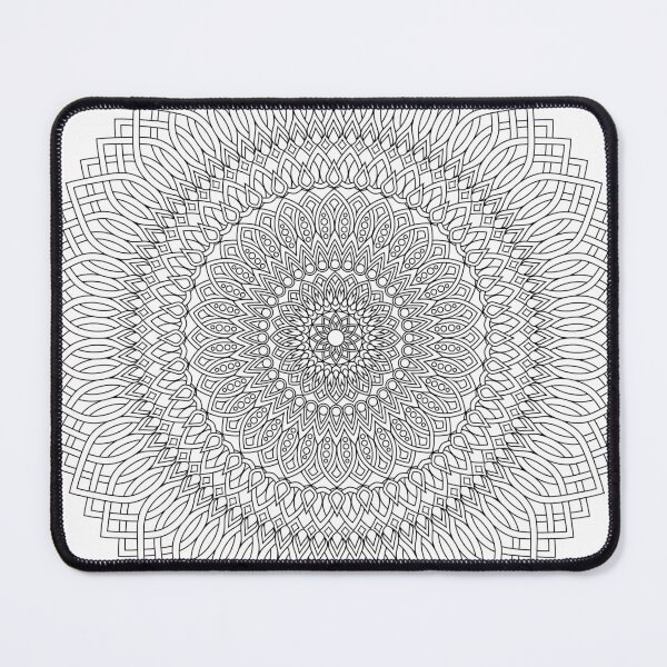 Item preview, Mandala Inspired Design in Black & White #13 designed and sold by ZenDrawings.
