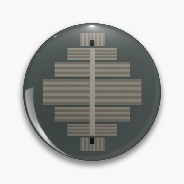 Item preview, Geometric Temples Print - Stone Grey designed and sold by Daniel Bevis Design.