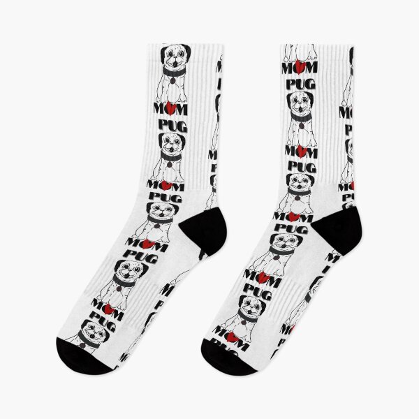 Item preview, Pug Mom, Pug Love, the pug is drawn by my dear friend Trude designed and sold by Anke Franikowski.