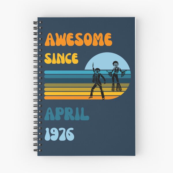 Item preview, Awesome since April 1976 | Born April 1976 | Made in April 1976 | Legend since April 1976 | Birthday Gift for 46 year old mom dad grandma grandpa | Vintage Retro 70s Birthday gift idea designed and sold by Saffire6.