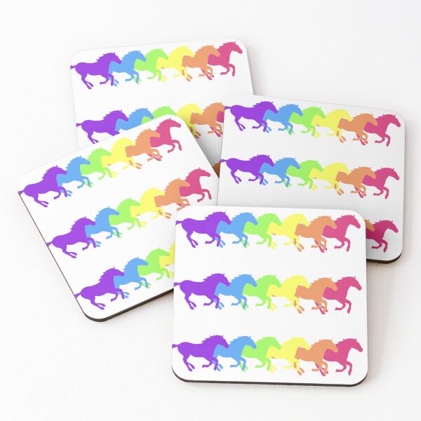 Item preview, Rainbow horses running  designed and sold by KCAbdelnour.