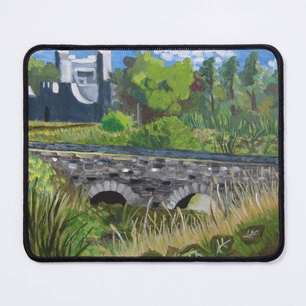 Item preview, En Plein Air. Adare Castle from the riverbank. Acrylic on 40x50cm canvas designed and sold by crowleyronan123.