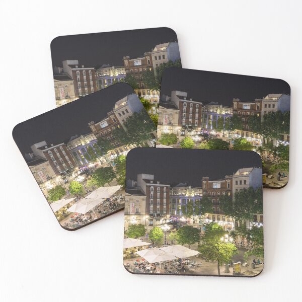 Item preview, Madrid Nightlife - the Fabulous Plaza de Santa Ana at Night designed and sold by Georgia Mizuleva.
