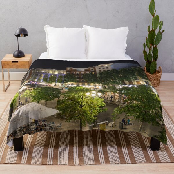 Item preview, Madrid Nightlife - the Fabulous Plaza de Santa Ana at Night designed and sold by Georgia Mizuleva.