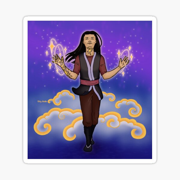 With Golden Fire in Their Voice Sticker
