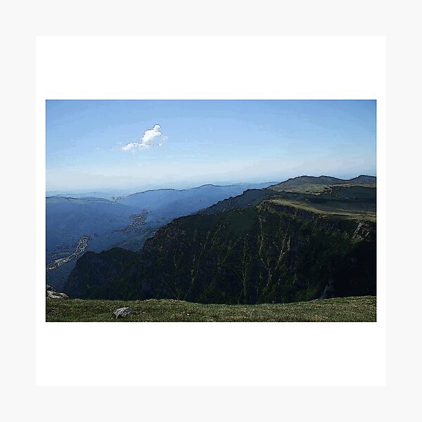 Item preview, Bucegi Mountain Landscape Design Painting  designed and sold by randomtdesigns.