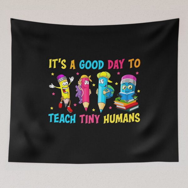 Item preview, Kindergarten Teacher Good Day To Teach Tiny Human Funny Cat designed and sold by decentwearstore.