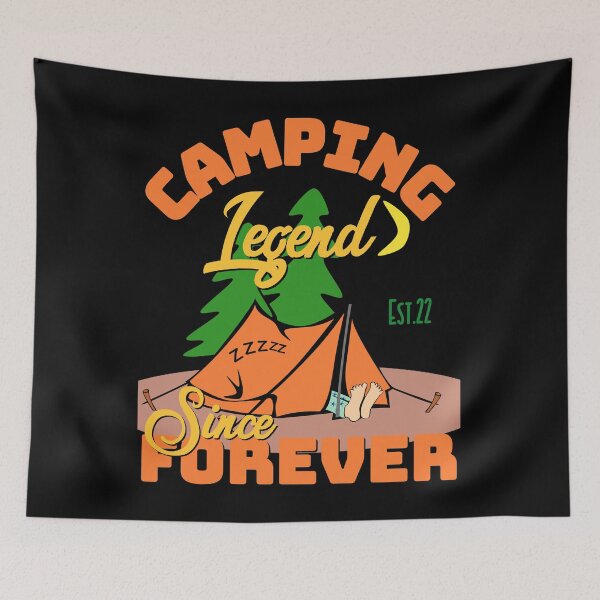 Item preview, CAMPING LEGEND SINCE FOREVER designed and sold by GAADesignz.