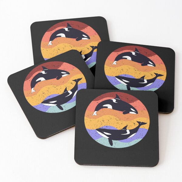 Item preview, Retro Vintage Killer Whale Sunset Women Men Kids Design designed and sold by Countrysmart.