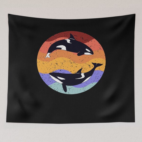 Item preview, Retro Vintage Killer Whale Sunset Women Men Kids Design designed and sold by Countrysmart.