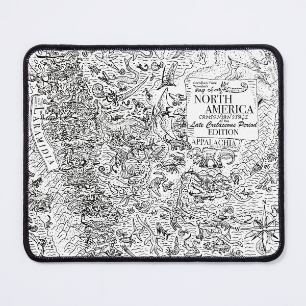Item preview, Map of the Western Interior Seaway designed and sold by Ammonitedreams.