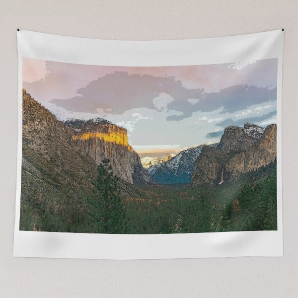 Item preview, Yosemite Valley Landscape Design Painting  designed and sold by randomtdesigns.