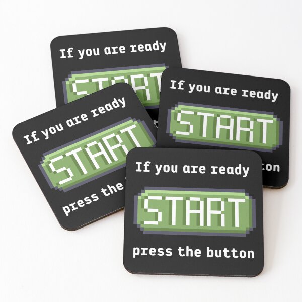Item preview, Press the start button  - Retro gaming experience - Text based design - White text designed and sold by Nemesiscrowd.