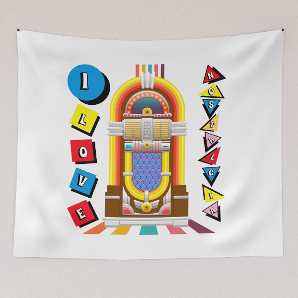 Item preview, I Love Nostalgia designed and sold by agelessfitfreak.
