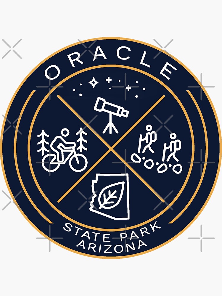 Oracle State Park Heraldic Logo Sticker For Sale By Vanyakar Redbubble 5750