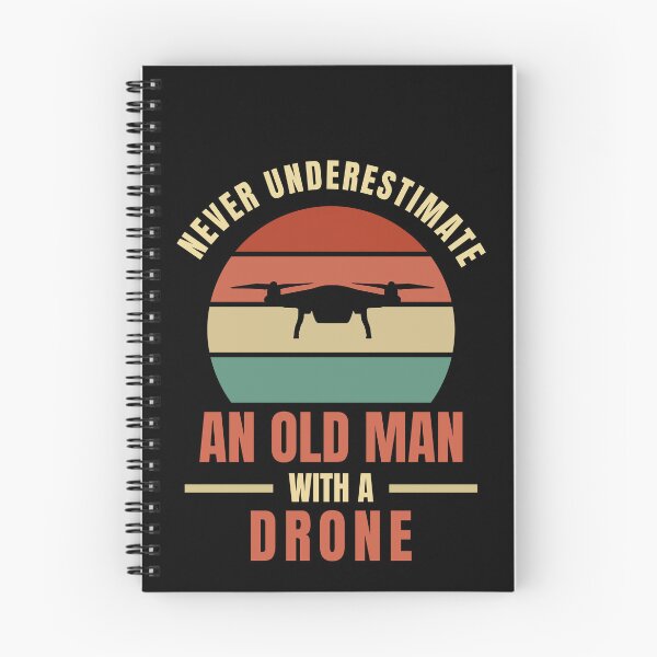Item preview, Never underestimate an old man with a drone | Funny design for drone lovers designed and sold by Lees Tees.