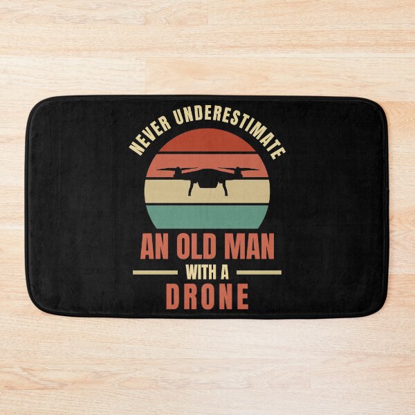 Item preview, Never underestimate an old man with a drone | Funny design for drone lovers designed and sold by Lees Tees.