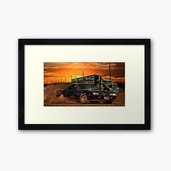 East Bound And Down Framed Art Print