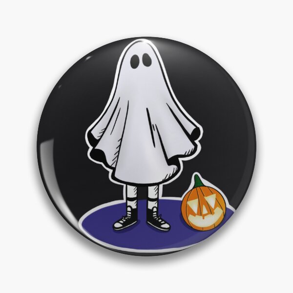 Item preview, Halloween ghost with pumpkin  designed and sold by AmySerenaWright.