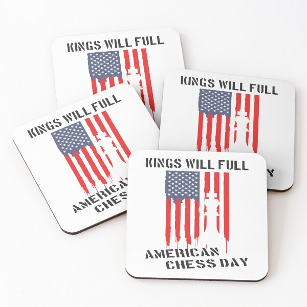 Item preview, King Will Fall American Chess Day designed and sold by printhappy4you.