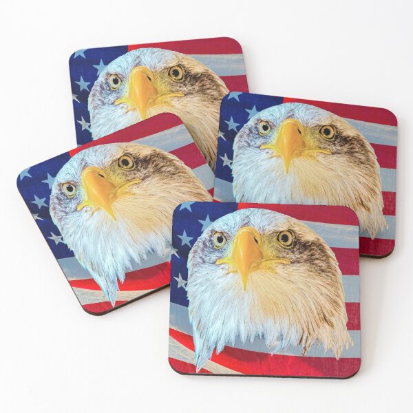 Item preview, Bald Eagle over flag designed and sold by Dalyndigital Photography.