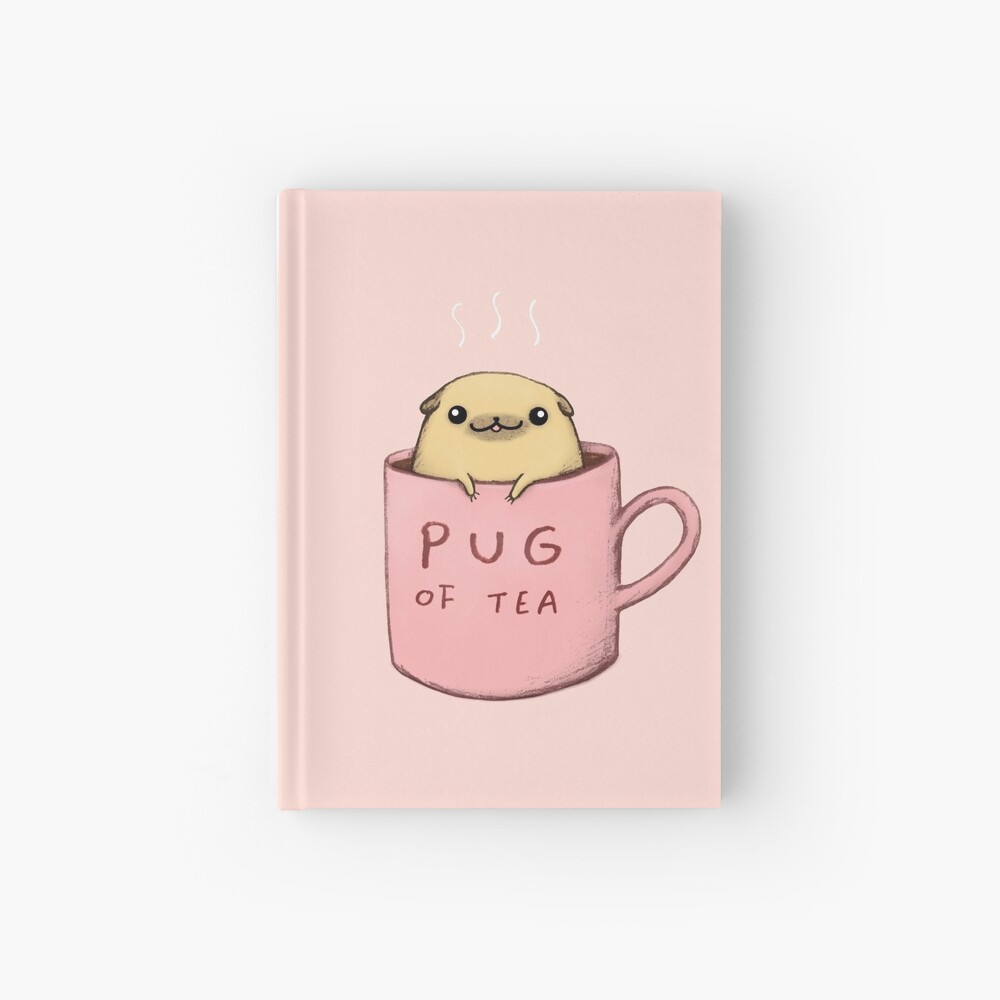 Pug of Tea Hardcover Journal