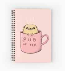 Pug of Tea Spiral Notebook