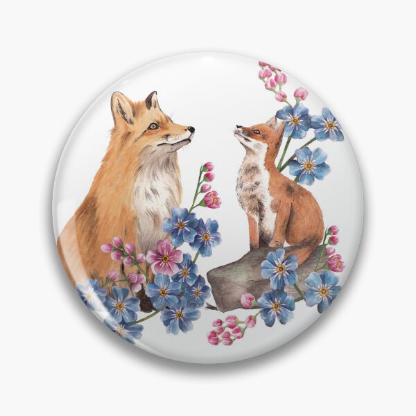 Item preview, foxes and flowers designed and sold by nadiaham.