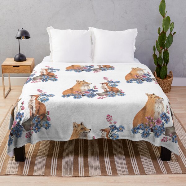 Item preview, foxes and flowers designed and sold by nadiaham.