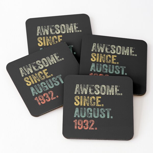 Item preview, Vintage 1932 90th Birthday Awesome Since August 1932  designed and sold by charalphe.